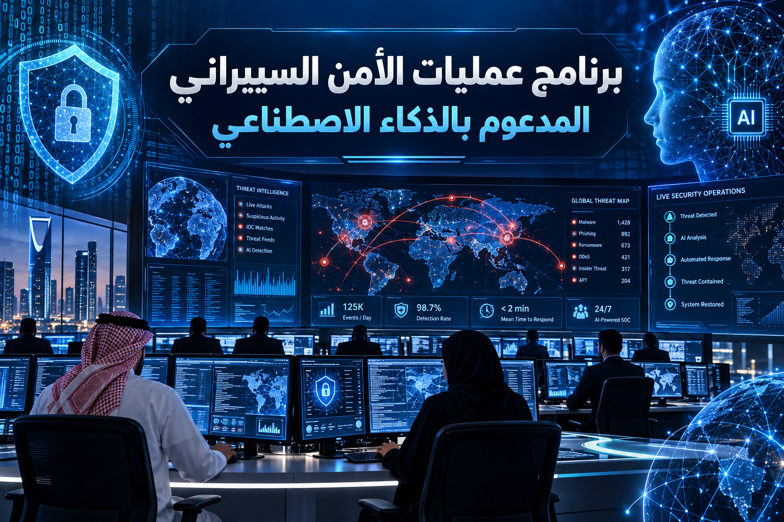 برنامج عمليات الأمن السيبراني المدعوم بالذكاء الاصطناعي